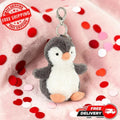 Soft Penguin Plush Keychain – Fuzzy Stuffed Animal Bag Charm